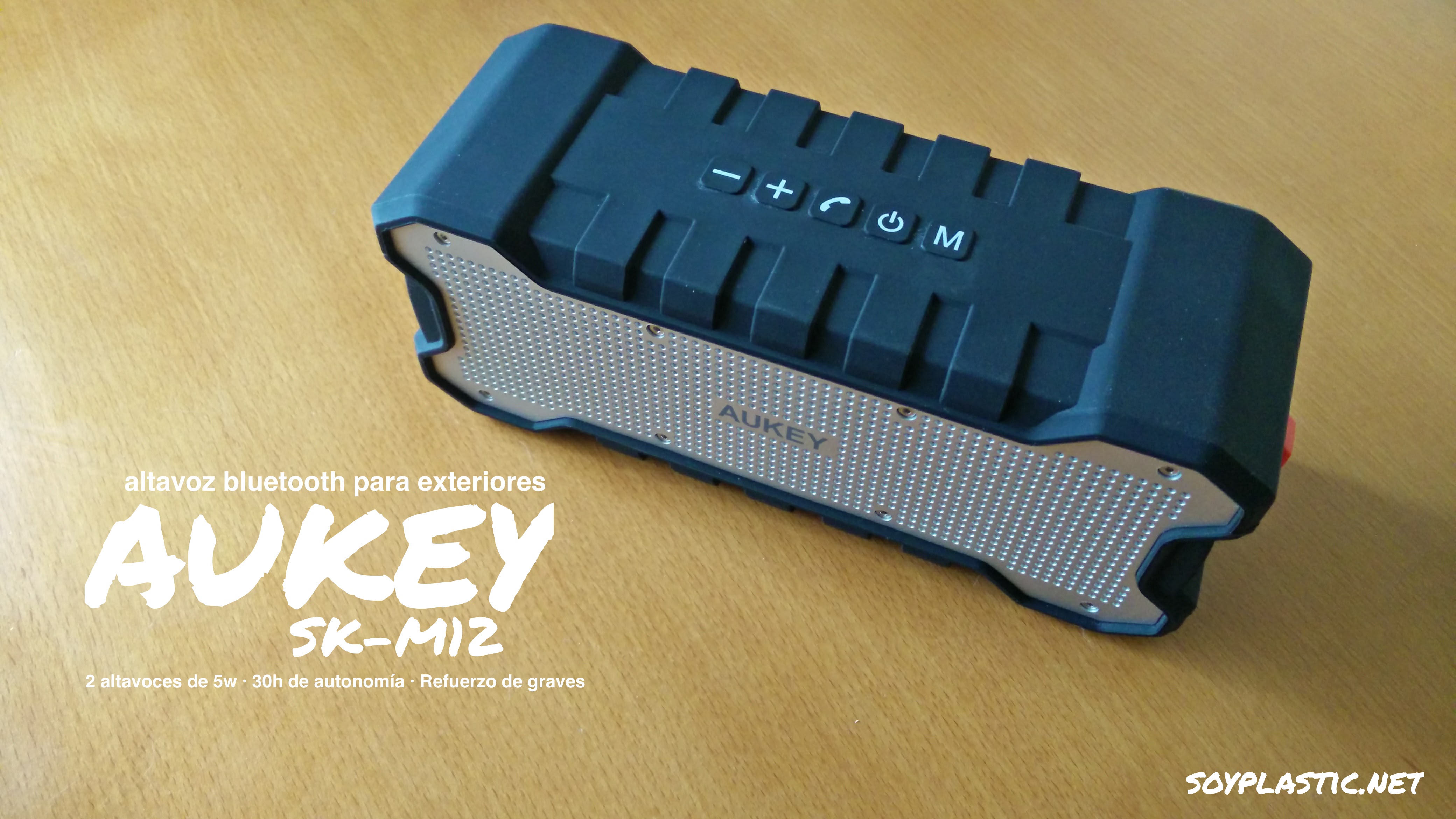 Análisis: Aukey SK-M12, un altavoz BT que destaca por su potencia y autonomía